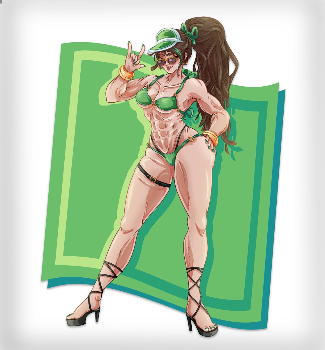 Finishing off this little Emma collection of mine is one that fits the summer heat nicely! Was fun to try and challenge myself, and I hope to continue learning more to create work I can be proud off!