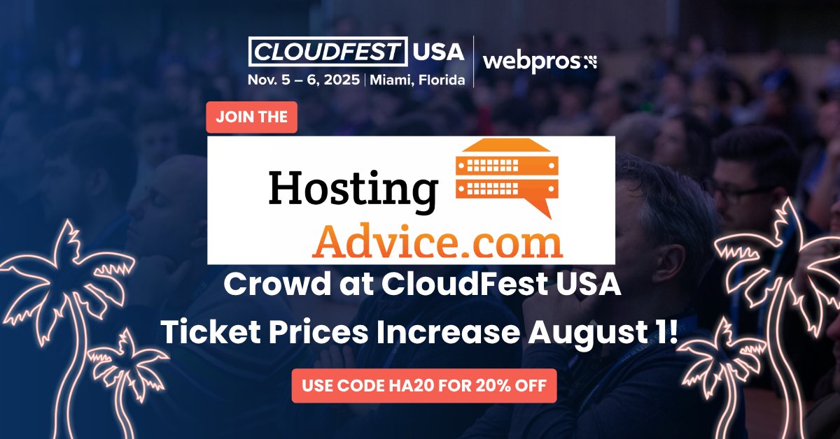 Hosting Industry News (@hostingnewsnow) on Twitter photo βοΈ<a href="/CloudFestUSA/">CloudFestUSA</a> hits Miami in November and the agenda for the cloud, hosting and WordPress community is live.
Donβt wait! Register today and use code HA20 for 20% off: eu1.hubs.ly/H0lZtpr0
#CloudFestUSA #WordPress #Hosting βοΈ<a href="/CloudFestUSA/">CloudFestUSA</a> hits Miami in November and the agenda for the cloud, hosting and WordPress community is live.
Donβt wait! Register today and use code HA20 for 20% off: eu1.hubs.ly/H0lZtpr0
#CloudFestUSA #WordPress #Hosting