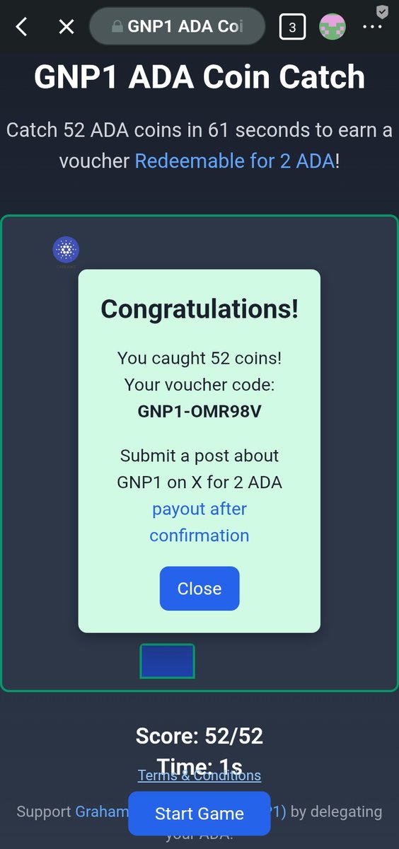 solutionhere356's tweet image. I win  52 Coin just now on @GrahamsNoPlus1 bot 
That&apos;s fucking good 👍 
You guys should try it out too
Note it&apos;s 1 times in 24 hours 
Waiting for my reward @GrahamsNoPlus1 

#Sponsored #Ads #ADA