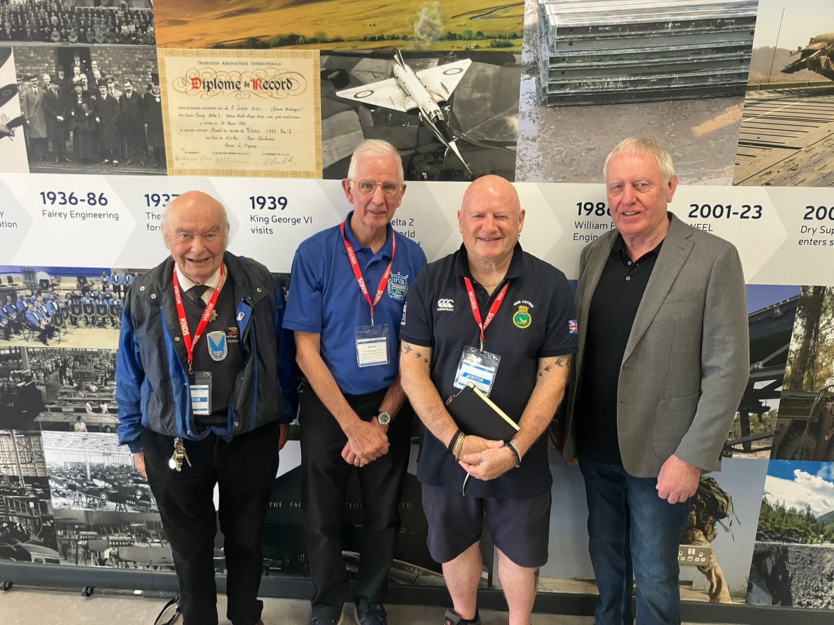 MarketingEm's tweet image. Great to spend time today with these gents, the @TheFaireyBand & our friends from the BBC @WFEL_bridges talking about our #VJDay80 concert at @theforumtheatre
Get your tickets now, 4pm on Sun 17 August, all proceeds benefit Stockport Armed Forces Community Organisation.