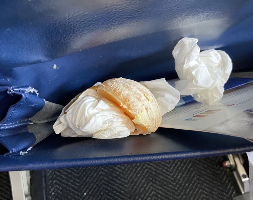 .<a href="/united/">United Airlines</a> needs to step it up. First flight had gross “something” covering overhead speaker &amp; this flight had an entire peeled orange in seat back that I had to clean. Considering the price of flights today, cleanliness should be a pretty simple expectation. You can do better.