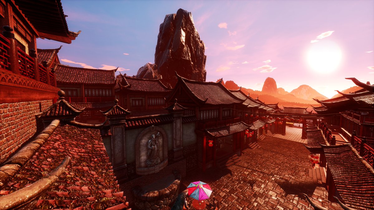 The sun setting in Niaowu. 🌄
#LetsGetShenmue4