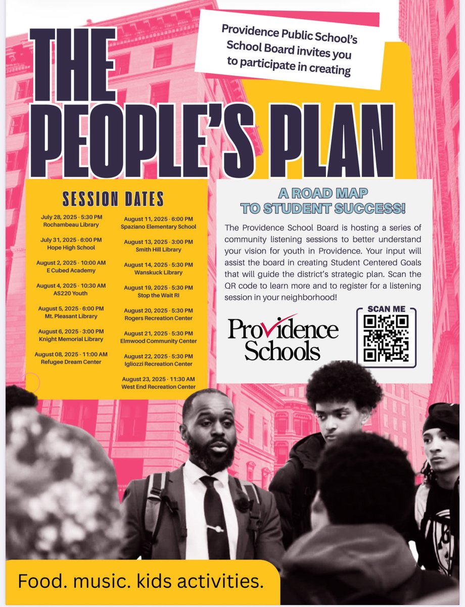RIKidsCount's tweet image. Providence School Board launches series of
community listening sessions to gather community input: 

#edchatRI #PVD