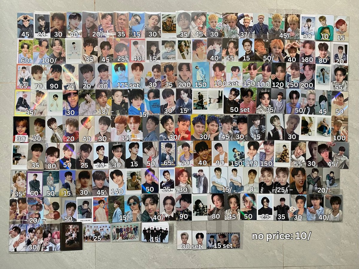 ‼️UPDATED‼️

WTS (Want to Sell)

🛒 Seventeen, Super Junior, EXO, Winner, iKon, Blackpink, Twice, X1, NCT, ZB1, Treasure Photocards

✅ Sell each
📹 Details by DM
🎋 Keep with DP only
💸 in k IDR (excl platform fee)

📍Bandung, INA

HITUNGAN INCL ALL:
(total CO + 1.250) / 0.845