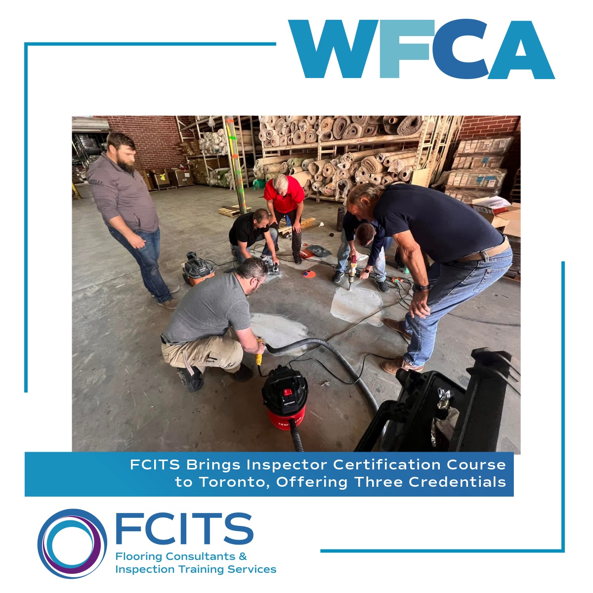 Coming to Toronto next week, August 5–8.

This includes three certifications—Carpet, Hard Surface, and Advanced Resilient (LVT/LVP/SPC). Only a few spaces left, this is an opportunity for Canadian pros looking to expand their credentials.

More info: fcits.org/complete-inspe…