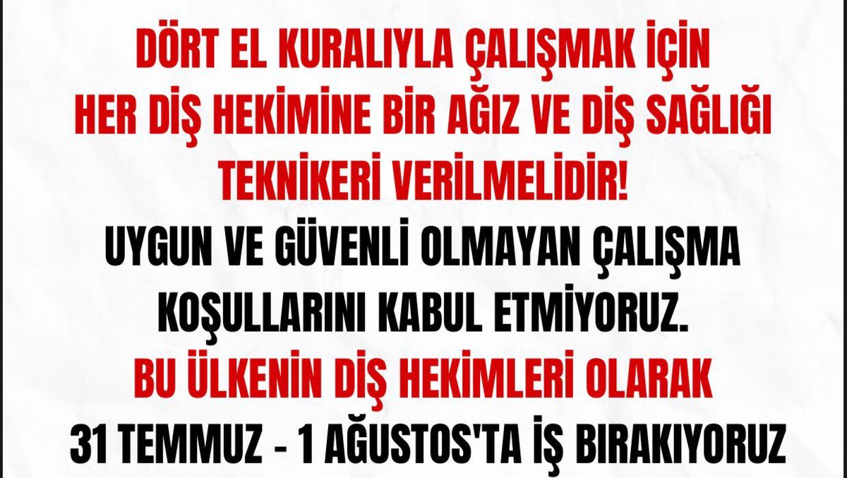 Mcustafatekin's tweet photo. #KamuDişHekimleriEylemi https://t.co/VsVPtbL3WN