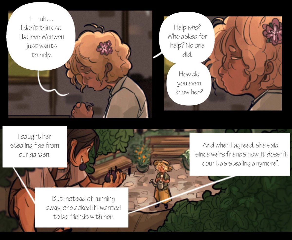 Many say it's easier to make friends as a kid. Or maybe you were just easier to deal with. 
Chapter 4 Part 3 is released! Read here for intended experience (update starts from the page 944) thebloodofazra.com or here if you have slow net connection globalcomix.com/read/dd82541a-…