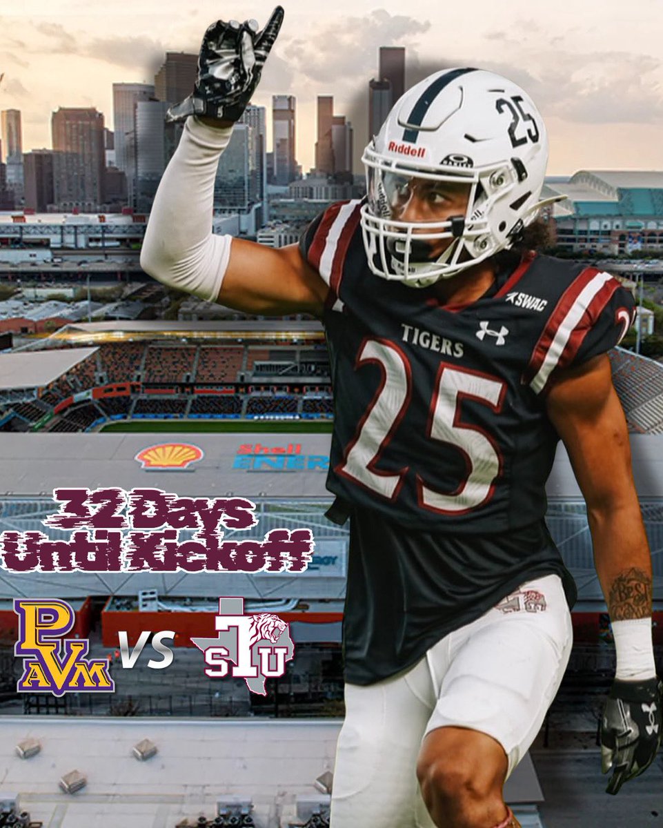 32 days ‘til we remind ‘em who runs Texas.
TSU ain’t coming to play — we coming to win.
Labor Day Classic. Let’s handle business. 🐅🏆 #FTNU #TheSauceU #ForTheTre #UnmatchedSports