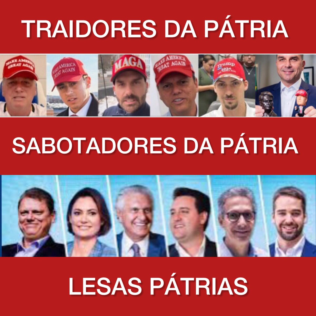 Hugo Motta, até quando teremos que suportar o lesa-pátria Eduardo Bolsonaro achincalhar e debochar das instituições e, sobretudo, do povo brasileiro, que paga o salário desse infeliz?

SOBERANIA É INEGOCIÁVEL