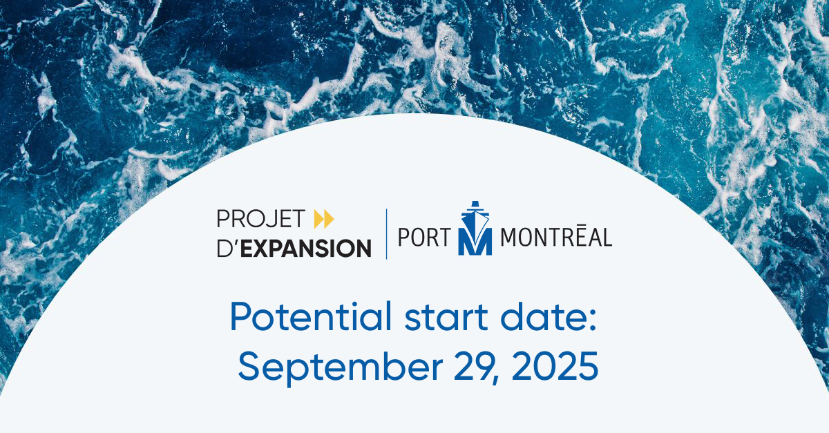 Update on construction timeline for the Port of Montreal Contrecœur Expansion Project ➡️ bit.ly/4fcPyAz

#PortMTL #ContrecoeurTerminal
