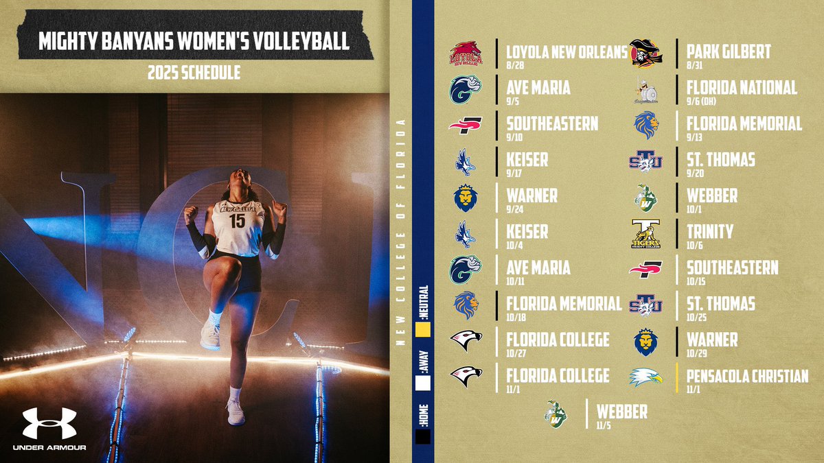 Our 2025 Volleyball Schedule is here! 

Come out and support the girls as we start Year 1 under head coach David McFatrich! 

#GoMightyBanyans 🏐🌴