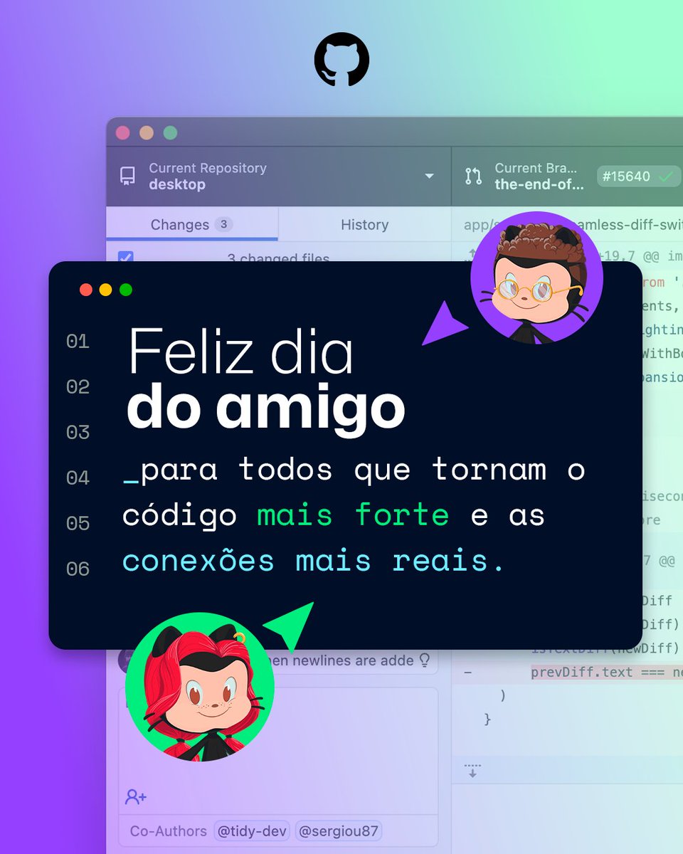 Amigo bom é aquele que te dá suporte, ajuda a otimizar seu dia e está junto para resolver qualquer 'bug' da vida!

Marque aqui o amigo que celebra o dia a dia com você e faz sua jornada fluir, além das telas!  🤜💜🤛🏽