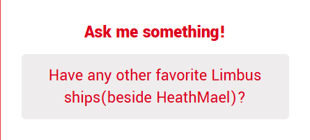 I usually draw for answers like this (but I'm too lazy rn) ((sorry))

It's a little difficult for me to understand "favorite"
But I like ships between sinners 139, 12, 35, 311 (but I'm not against other ships, it's just that these particular ones immediately come to mind)