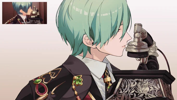 # リプ来たあんスタのMVのスクショを自分の絵柄で再現する