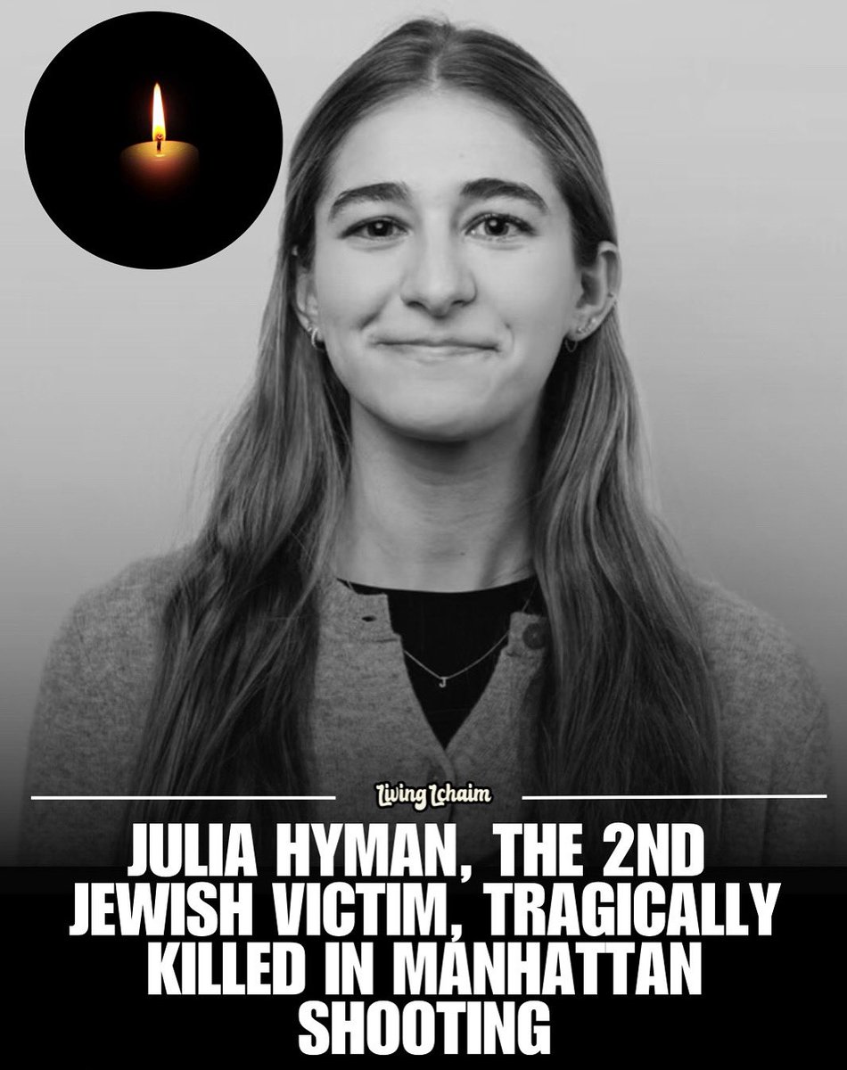 Baruch Dayan HaEmess.

We mourn the heartbreaking loss of Julia Hyman, a proud young Jewish woman, 2020 Cornell graduate and rising professional at Rudin Management, whose life was stolen in the Midtown shooting at 345 Park Avenue.

At just 27, Julia carried herself with
