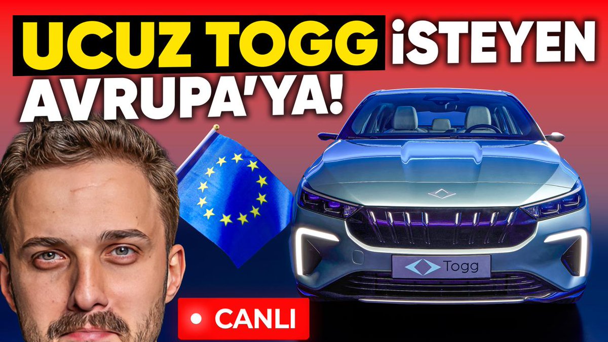 ⚡ÖTV yüzünden Togg'un Avrupa'da daha ucuza satılmasını konuşuyoruz.

Canlı yayın: youtube.com/live/0wGgbRIEy…
