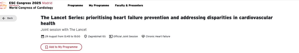 Edina Cenko (@edinacenko) on Twitter photo 📢 Presenting our <a href="/LancetRH_Europe/">The Lancet Reg Health-Europe</a> Series on CVD Inequalities at #ESCCongress Madrid!
📍 Fri Aug 29 | 13:45–15:00 | Room Zagreb
📰 Simultaneous publication in <a href="/LancetRH_Europe/">The Lancet Reg Health-Europe</a>
A big step toward closing the heart health gap!
<a href="/escardio/">European Society of Cardiology</a> <a href="/RBugiardini/">Raffaele Bugiardini</a> <a href="/DrMarthaGulati/">Dr. Martha Gulati ♥️🫀❤️🩹🇨🇦</a> <a href="/cpgale3/">Prof Chris P Gale</a> 📢 Presenting our <a href="/LancetRH_Europe/">The Lancet Reg Health-Europe</a> Series on CVD Inequalities at #ESCCongress Madrid!
📍 Fri Aug 29 | 13:45–15:00 | Room Zagreb
📰 Simultaneous publication in <a href="/LancetRH_Europe/">The Lancet Reg Health-Europe</a>
A big step toward closing the heart health gap!
<a href="/escardio/">European Society of Cardiology</a> <a href="/RBugiardini/">Raffaele Bugiardini</a> <a href="/DrMarthaGulati/">Dr. Martha Gulati ♥️🫀❤️🩹🇨🇦</a> <a href="/cpgale3/">Prof Chris P Gale</a>