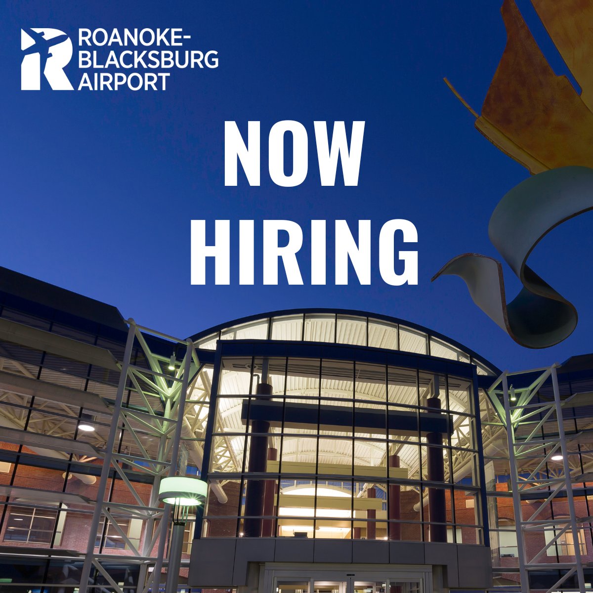 flyROA's tweet photo. Roanoke Regional Airport Commission is hiring!

✈️ Airport Maintenance Technician ✈️

Learn more and apply. ⬇️

https://t.co/Szh2VAdTYo

#airportjobs #flyroa #roanokejobs https://t.co/uYMh3f5I8D