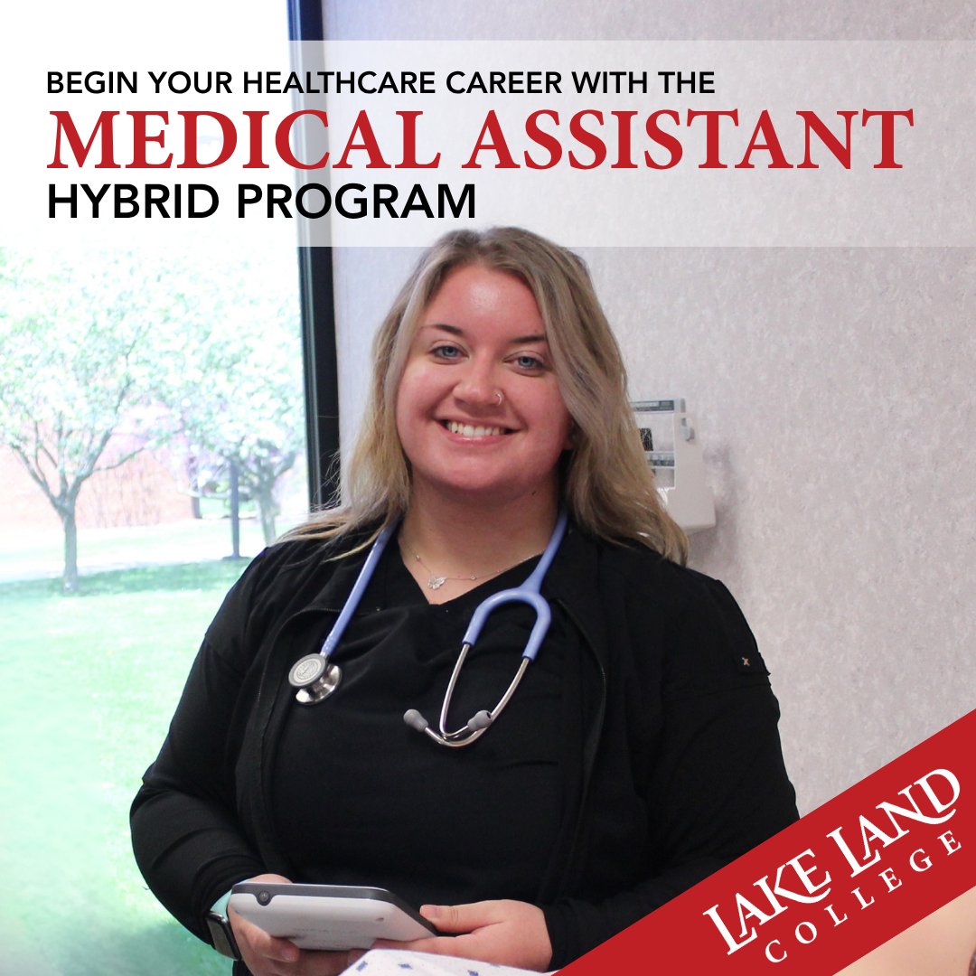 Lake Land College (@lakelandbuzz) on Twitter photo Looking for a career that makes a difference? Our Medical Assistant program applications are open through August 1!
Get started at LakeLandCollege.edu/high-demand-pr….
Contact Director of Medical Assistant Programs Molly Yeske at 217-234-5055 or myeske@lakelandcollege.edu to learn more. Looking for a career that makes a difference? Our Medical Assistant program applications are open through August 1!
Get started at LakeLandCollege.edu/high-demand-pr….
Contact Director of Medical Assistant Programs Molly Yeske at 217-234-5055 or myeske@lakelandcollege.edu to learn more.