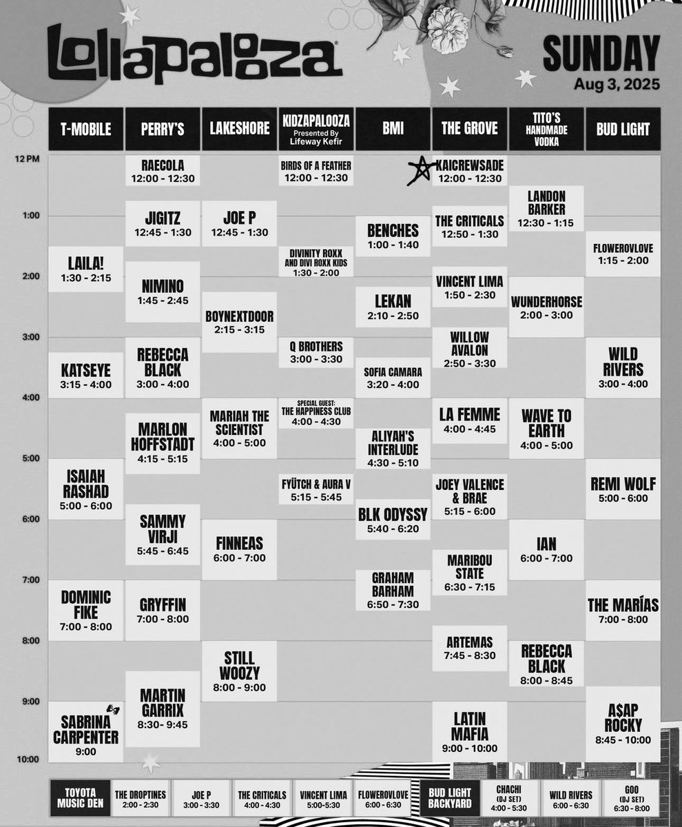 Aj_10x's tweet photo. Singing with Kaicrewsade at Lollapalooza Sunday August 3rd!🤍🎶 https://t.co/cMMHvi5PQc