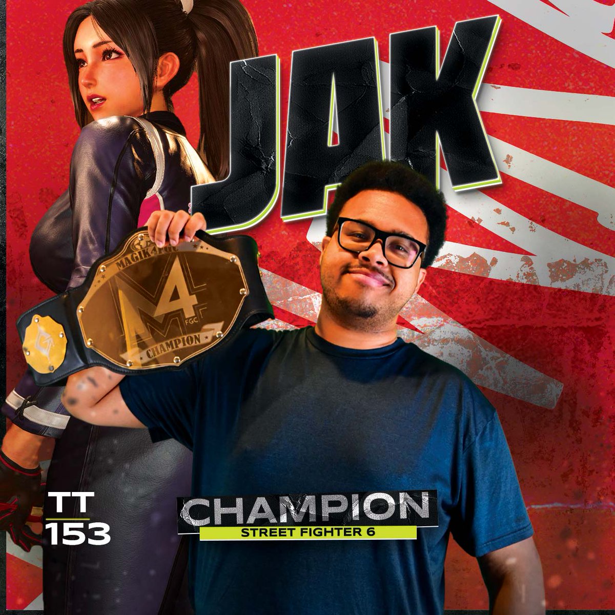 Groove Select:// TT 153 Champions 
🏆ULT-<a href="/GladitzGray/">UP | Gray</a>
🏆T8-<a href="/Kaizured/">Mirage | Kaizur カイザー ☄️</a>
🏆SF6-<a href="/LordJAK55/">SR | JAK</a> 
#WISMASH #FGC