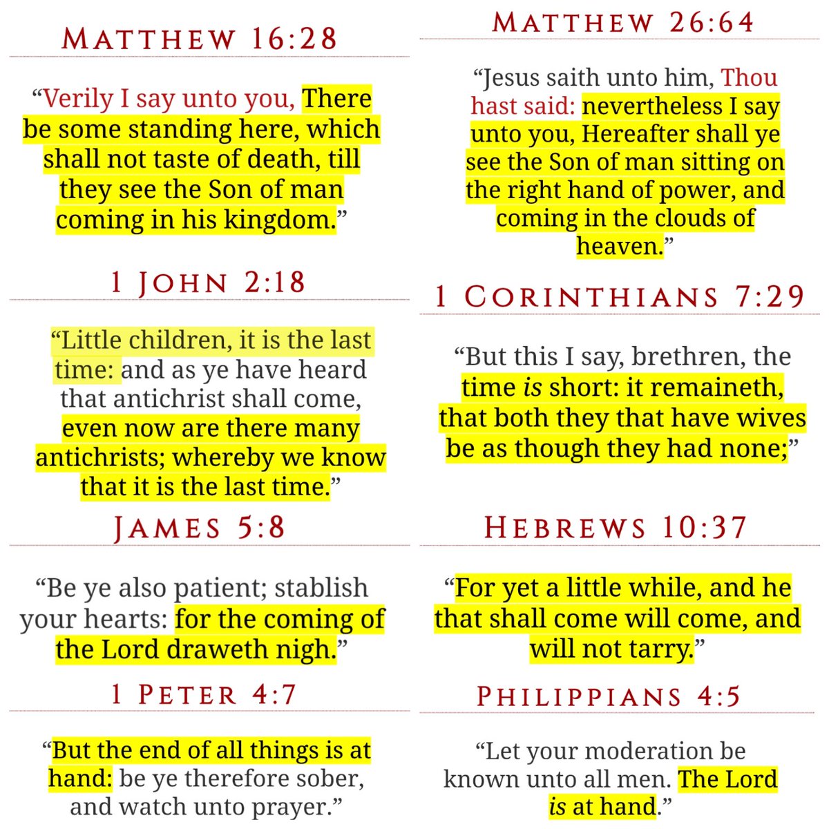 Politics Is Masonic Theater: 🍞 & 🎪 (@59southlee) on Twitter photo <a href="/Shepfortheking/">The Shepherd For The King</a> If the issue is the little season, just understand people only believe this because they take Jesus and the apostles at their word.
If the little season was just a man-made theory not based on Scripture nobody would believe it but it's firmly rooted in the Word which is Truth. <a href="/Shepfortheking/">The Shepherd For The King</a> If the issue is the little season, just understand people only believe this because they take Jesus and the apostles at their word.
If the little season was just a man-made theory not based on Scripture nobody would believe it but it's firmly rooted in the Word which is Truth.