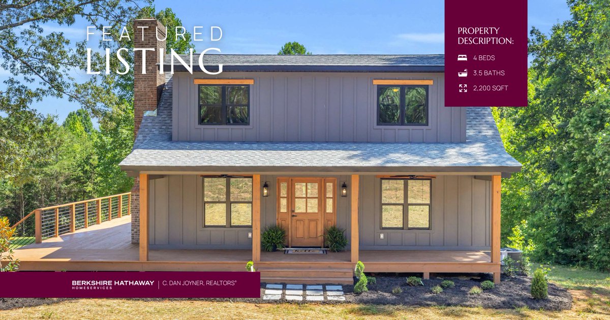 BHHSCDanJoyner's tweet image. 🏡 Your Private Oasis! 🏡 This rare, completely remodeled home sits on 4.81 acres in #EasleySC. Don't miss this perfect blend of serenity and convenience!

🔗 ow.ly/THQm50WweJ6

Presented by: Karen Binnarr, REALTOR® with BHHS C Dan Joyner

#DreamHome #CDJFeelsLikeHome