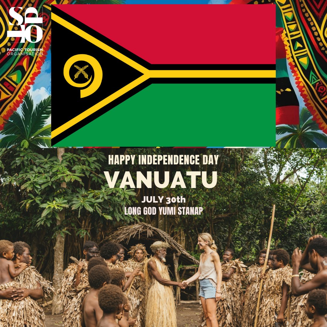Happy Vanuatu Independence Day! 💛
Celebrating 45 years of freedom, resilience, and unity .

From the vibrant culture and traditions to the breathtaking natural beauty — today, we honour the spirit and strength of the people of Vanuatu.

Long God yumi stanap!