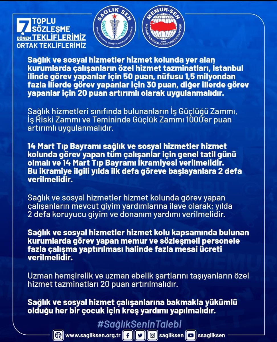 Hatice ERDOĞAN (@haticeskrdgn) on Twitter photo 5 milyon memur geçim derdinde, sefaletle boğuşuyor! <a href="/MemurSenKonf/">Memur-Sen</a> ise TİS aidatıyla özgür sendika seçimini engelleme peşinde. Memuru Sefalet ücretlerine mahkûm ettiniz, alın terimizi sattınız! #EmeğiSattınız
<a href="/genelsaglikis/">Genel Sağlık-İş Genel Merkez</a>
<a href="/SaHaDernegi/">Sağlık Çalışanları Hak Ve Mücadele Derneği</a> 5 milyon memur geçim derdinde, sefaletle boğuşuyor! <a href="/MemurSenKonf/">Memur-Sen</a> ise TİS aidatıyla özgür sendika seçimini engelleme peşinde. Memuru Sefalet ücretlerine mahkûm ettiniz, alın terimizi sattınız! #EmeğiSattınız
<a href="/genelsaglikis/">Genel Sağlık-İş Genel Merkez</a>
<a href="/SaHaDernegi/">Sağlık Çalışanları Hak Ve Mücadele Derneği</a>