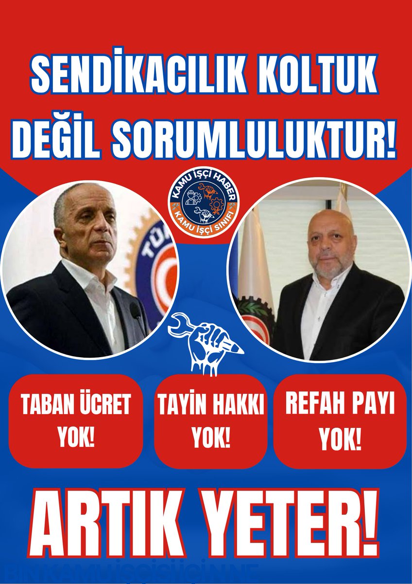 DNesin7's tweet photo. @KamuIsciHaber @turkiskonf @hakiskonf Kamu İşçisi 8 aydır hayal kırıklığı içinde bekliyor
♦️Vergide Adalet 
♦️Refah payı
♦️Eşel Mobil 
♦️Tayin Hakkı
♦️Meslek kodları
♦️Yıl-kıdem farkı
♦️Kıdem tazminatı 
♦️Sendika Aidat indirimi
♦️Delegasyon sistemi
♦️Statü,unvan değişikliği
💝 TavizsizTaban 
🗣️Hükümetİşçiyi Bitirdi https://t.co/g5bV1KRTgU