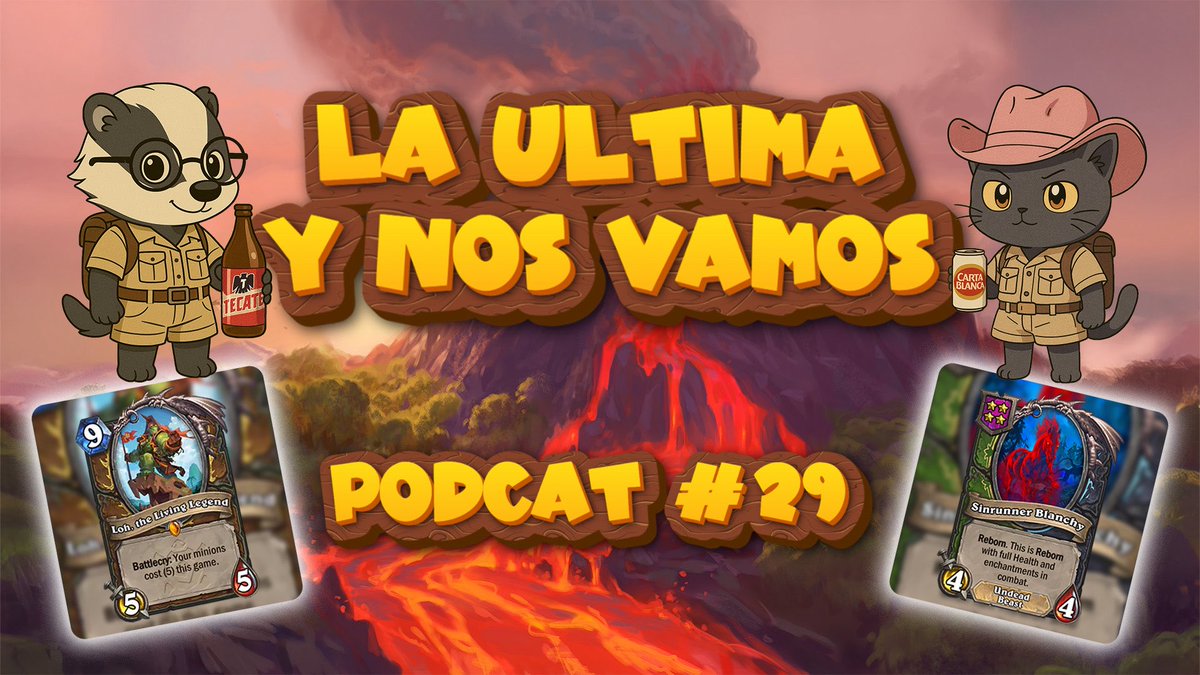 <a href="/ben_heathstone/">Ben Hearthstone</a> I don't think you know our podcast yet

🔥La última y nos vamos🐱🎙🦝🍻 with <a href="/Carl_oz_ortega/">Carl_Oz_Ortega</a> 

Live on Twitch on Wednesdays at 9 pm CDMX👇

twitch.tv/elgatoradio

replay on youtube👇

youtu.be/2R-Yp33dx28?si…