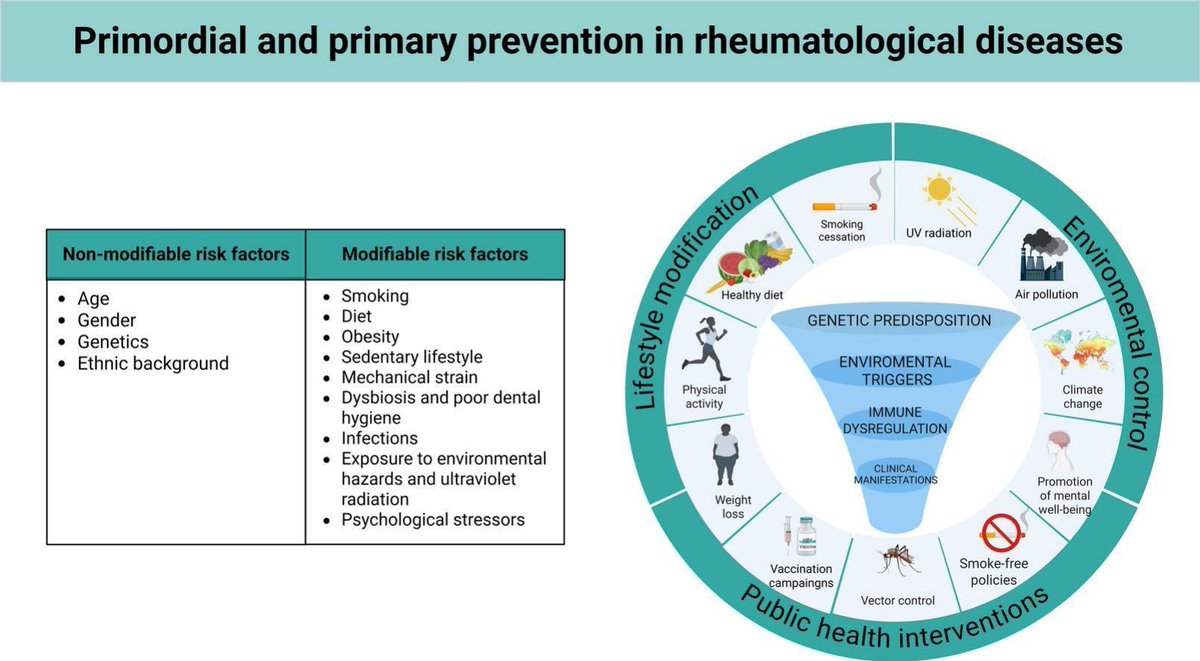 Primordial and primary prevention in rheumatological diseases: The tim... sciencedirect.com/science/articl…
