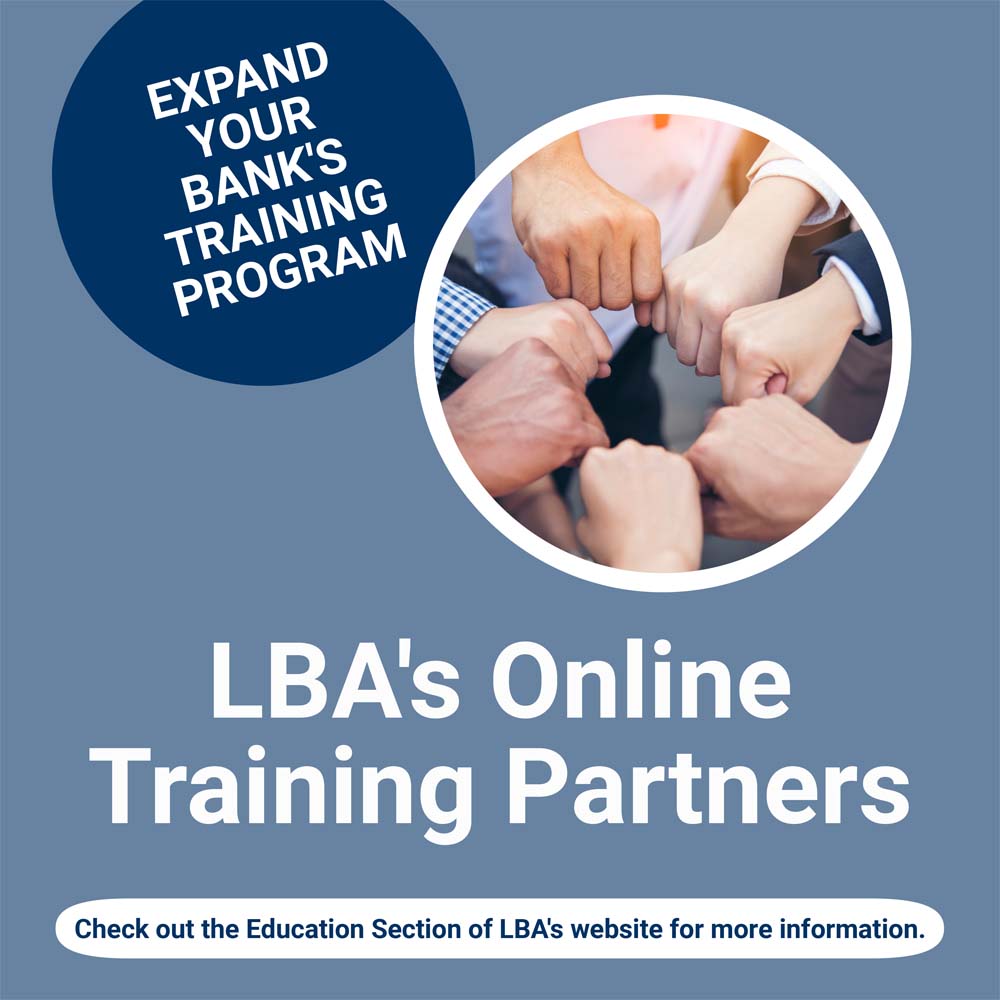Check out LBA's Online Training Partners to expand your bank's training program: ow.ly/b4E350VFTs2