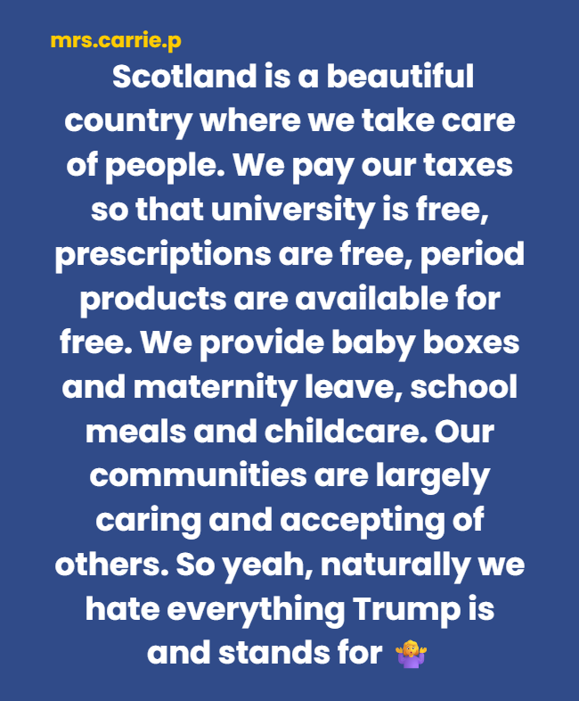 Scotland hates MAGA for good reason: