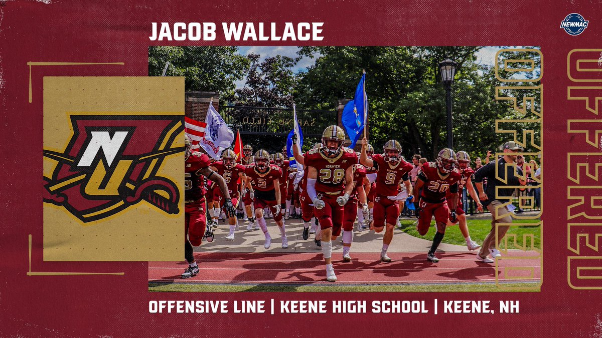 I want to thank <a href="/NorwichFB/">Norwich Football</a> <a href="/CoachWilly65/">Will Cunningham</a> <a href="/CoachJohnsonOL/">𝘽𝙤𝙗𝙗𝙮 𝙅𝙤𝙝𝙣𝙨𝙤𝙣 𝙄𝙄𝙄</a> <a href="/CoachTimAsbell/">Tim Asbell</a>  for my first official college football offer!