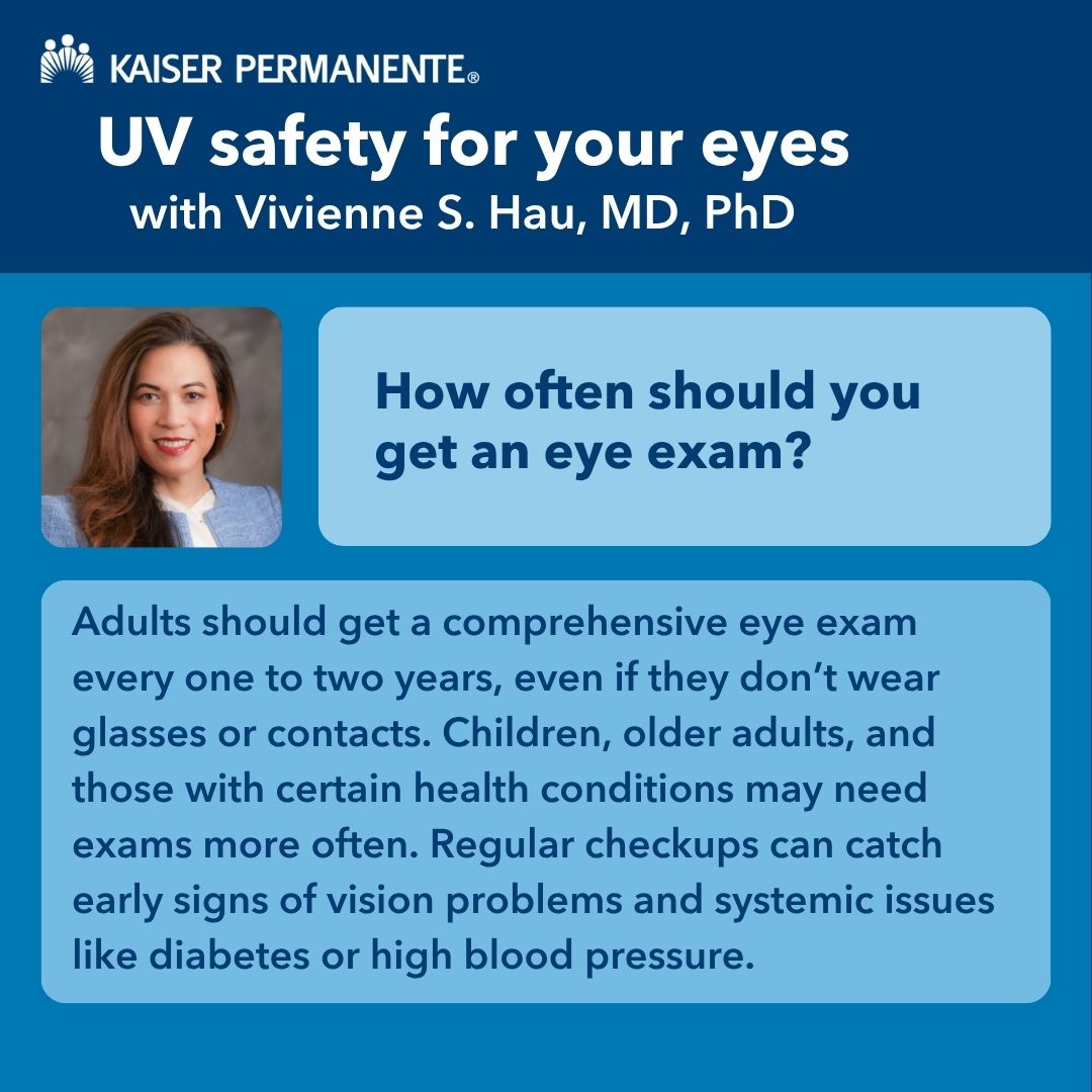 Summer weather can impact your eyes more than you think. Dr. Vivienne Hau shares how heat, dryness and dehydration can play a role—and offers helpful tips for #UVProtection. ☀️🕶️