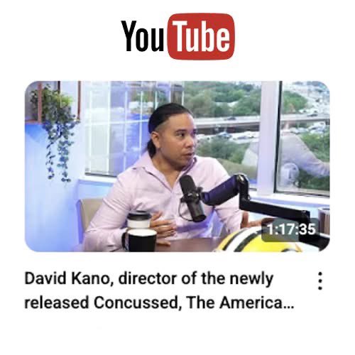 Documentary film director speaking on CTE in football players on The Headrush Podcast #ConcussedMovie