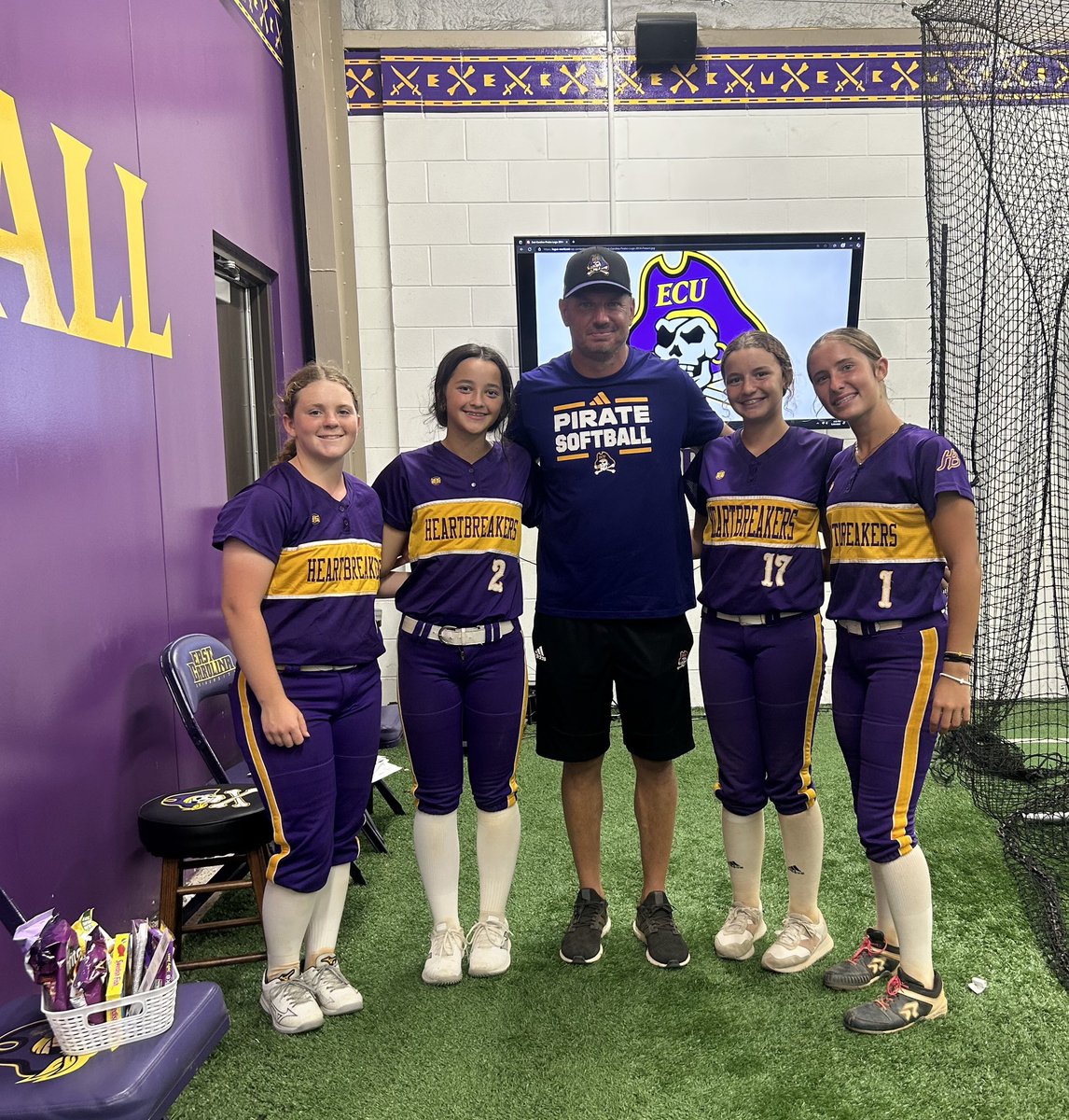 NC Heartbreakers 29/30 Softball (@ncheartbreakers) on Twitter photo Our #17, <a href="/emmapilgreen17/">Emma Pilgreen</a>, our #6 <a href="/brooklyn32606/">Brooklyn Medhus</a>, our #2, <a href="/EmPeebles2030/">Emery Peebles</a> and our #1 <a href="/LilyBrown2030/">Lily Brown</a> enjoyed growing their knowledge of the game at the <a href="/ecu__softball/">East Carolina Softball</a> Prospect Camp today. Special thanks to Coach <a href="/ShaneWinkler/">Shane Winkler</a> & his staff for the opportunity! Our #17, <a href="/emmapilgreen17/">Emma Pilgreen</a>, our #6 <a href="/brooklyn32606/">Brooklyn Medhus</a>, our #2, <a href="/EmPeebles2030/">Emery Peebles</a> and our #1 <a href="/LilyBrown2030/">Lily Brown</a> enjoyed growing their knowledge of the game at the <a href="/ecu__softball/">East Carolina Softball</a> Prospect Camp today. Special thanks to Coach <a href="/ShaneWinkler/">Shane Winkler</a> & his staff for the opportunity!