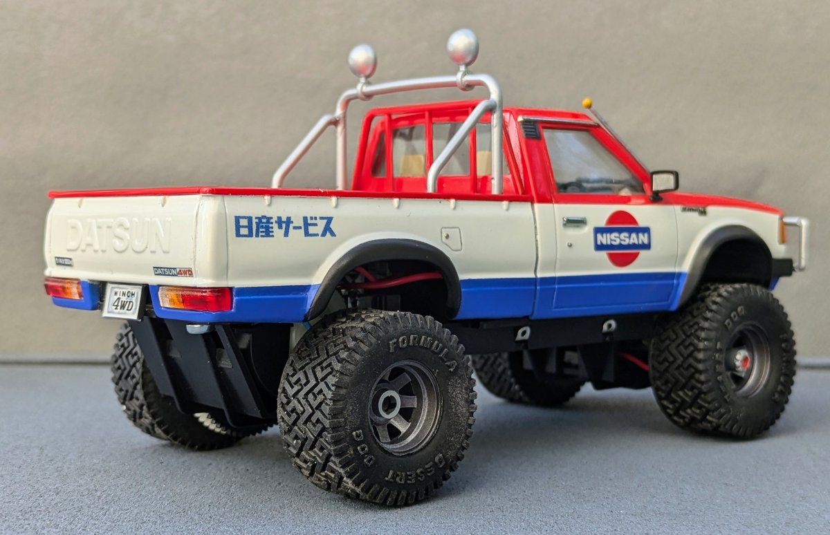 アオシマ 720ダットサントラック ④ウインチシリーズ 前期 こちらは