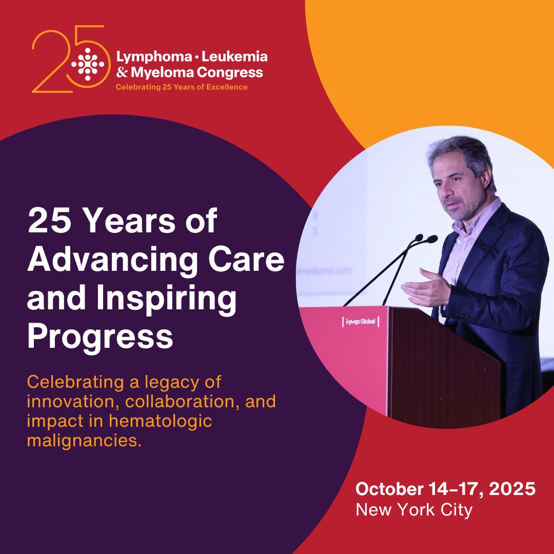 Join us for the 25th Annual LL&amp;M Congress, October 14–17, 2025, in New York City, where the global hematology-oncology community convenes to explore the latest advances in the diagnosis, treatment, and management of blood cancers.

From frontline therapies to novel mechanisms and
