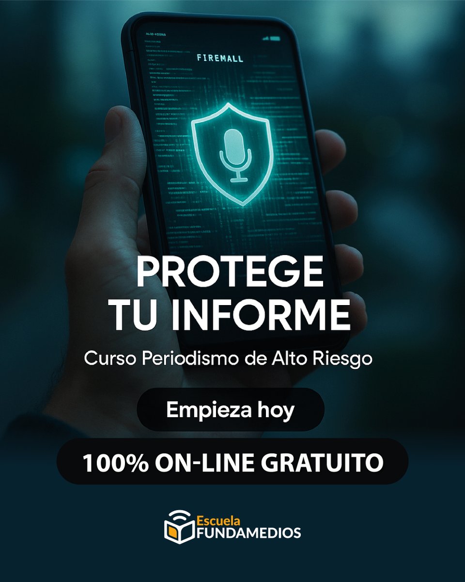 🗞️ ¿Tu trabajo periodístico está expuesto a riesgos en contextos hostiles?
El Curso en Periodismo y Lucha contra la Desinformación en Época de Conflicto Armado te da herramientas para proteger tus coberturas, verificar fuentes y responder con precisión ante la manipulación
