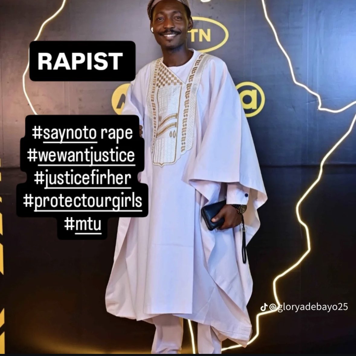 This criminal needs to be jailed #mountaintopuniversity #saynotorape #MTU