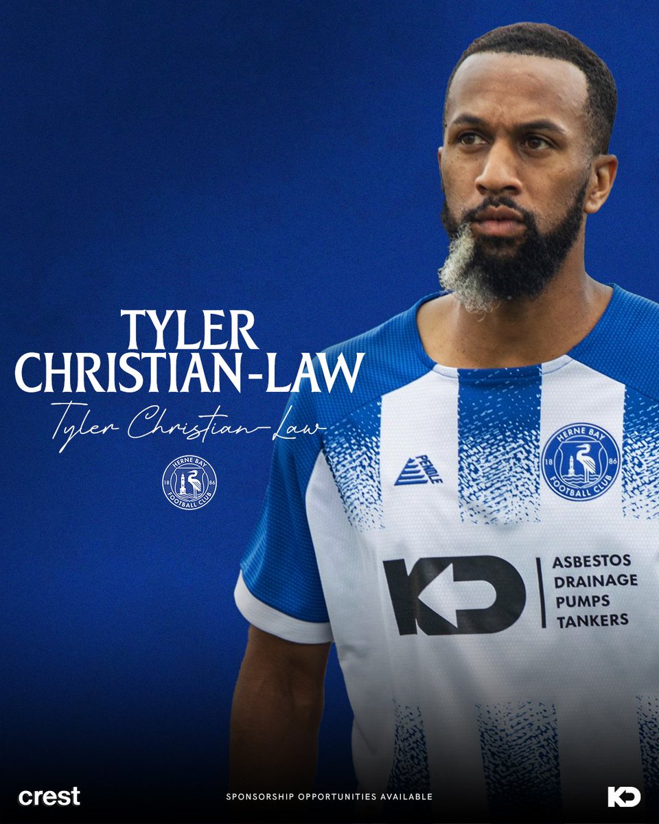 ✍️ | 𝗪𝗘𝗟𝗖𝗢𝗠𝗘, 𝗧𝗬𝗟𝗘𝗥 𝗖𝗛𝗥𝗜𝗦𝗧𝗜𝗔𝗡-𝗟𝗔𝗪!

Tyler made 38 appearances for Dartford in 24/25, anchoring midfield with experience and versatility. A seasoned campaigner with National League pedigree, ready to take charge as 𝗖𝗮𝗽𝘁𝗮𝗶𝗻. ⚙️

#HBFC | #WeAreTheBay