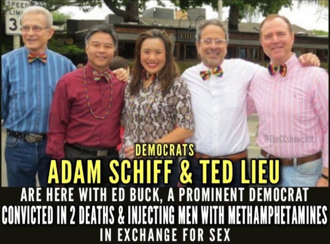 Democrats Ted Lieu, and Adam Schiff with sexual deviant ED Buck! I’ll just leave this here!