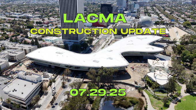 VastSkyMedia's tweet photo. We're back from the Miracle Mile tonight to check on the construction of the new Peter Zumthor-designed David Geffen Galleries at #LACMA. Don't miss this behind-the-scenes look at one of LA's crown jewels as it expands for the future.   https://t.co/EQI7rTIqKP #LosAngeles #MuseumRow #MiracleMile #UrbanLight #aerialimagery