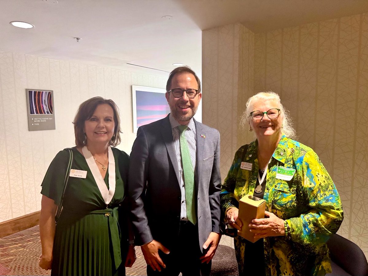 IEConsulGenATX's tweet photo. Thank you to the Ancient Order of Hibernians and Ladies Ancient Order of Hibernians in Texas for the invitation to address your state convention this weekend. I spoke about the strength of the bilateral US-Ireland relationship, the role of our diaspora in supporting this. https://t.co/X6dWV4pm3c