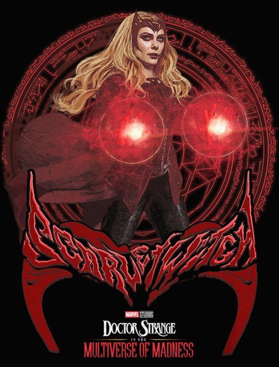 os espaços da coroa formando o nome "Scarlet Witch" é muito fodaa