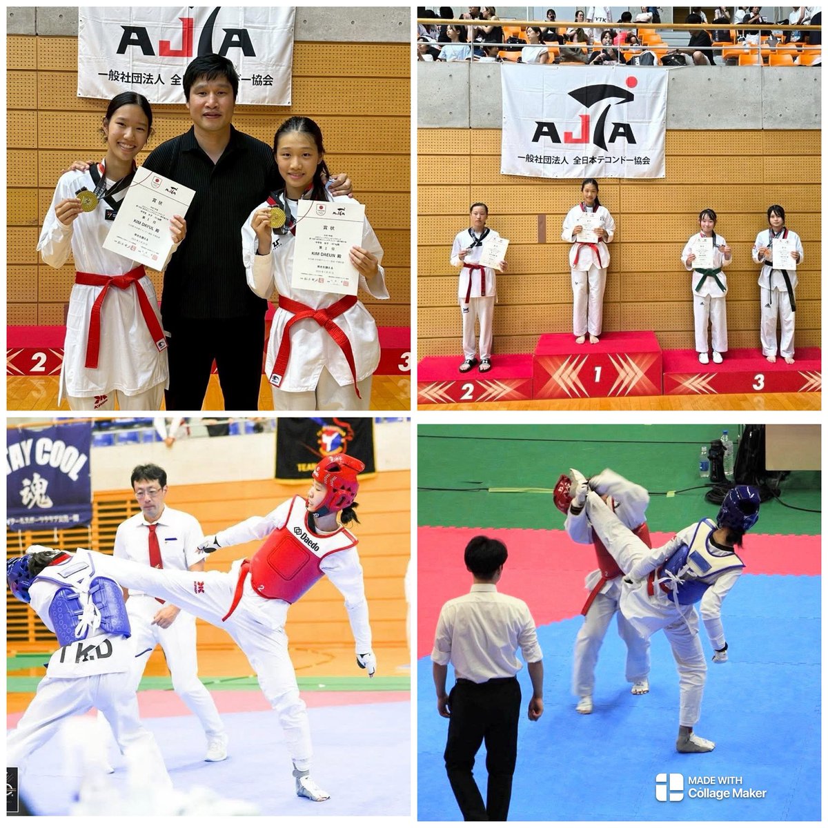 Congratulations to my nieces on winning Gold Medals at the 2025 All Japan Junior #Taekwondo Championships! They are Korean citizens living in Japan.