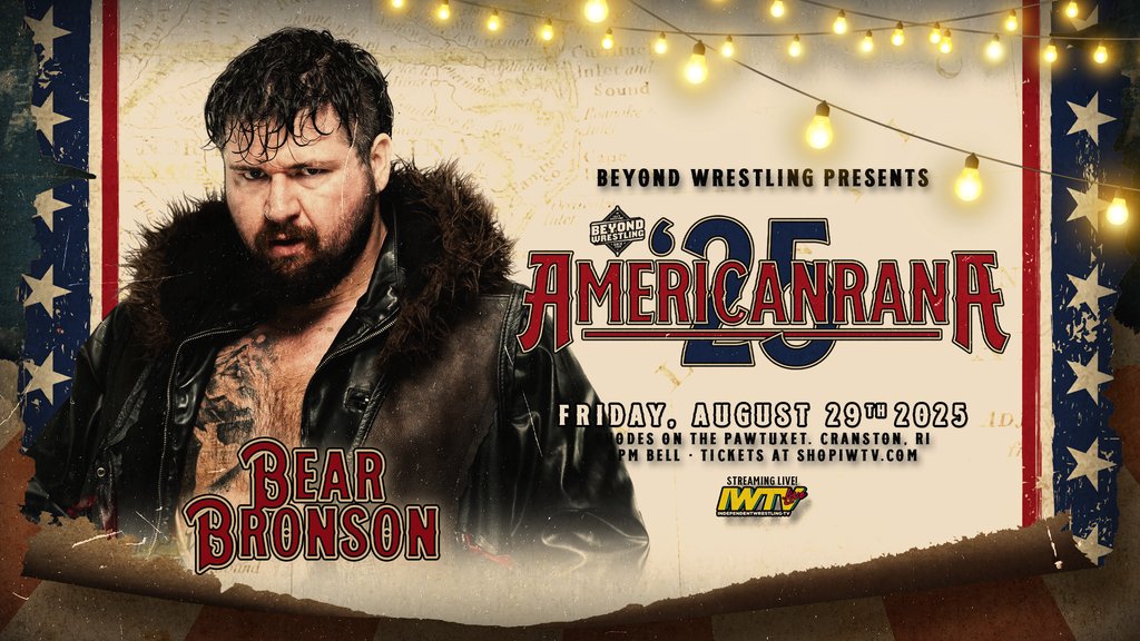 #Americanrana tickets are now on sale at <a href="/ShopIWTV/">ShopIWTV</a> &amp; front row is almost sold out:

shopiwtv.com/products/beyon…

Join us at Rhodes On The Pawtuxet in Cranston, RI on Friday 8/29/25 for one of our biggest shows ever!

- <a href="/TheMattCardona/">Matt Cardona</a>
- <a href="/ShotziTCB/">Shotzi</a>
- <a href="/MarcusMathers1/">Marcus Mathers | マーカス・マザーズ</a>
- #TimothyThatcher