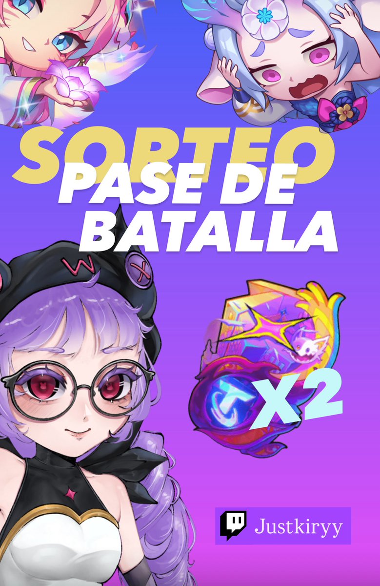 ꢾ୧ Kiryy | 💗✨ (@justkiryy) on Twitter photo ¡SORTEO ACTIVADO! ✨
🌟 Amigos! Estoy regalando 2 pases de batalla del set 15 K.O. Coliseum de TFT! 🐧💗
Quieres participar?
✅ Sigueme en <a href="/justkiryy/">ꢾ୧ Kiryy ✨</a>
💟 Dale corazón y 🔁
⬇️ Menciona a un amigo en los comentarios.
📅 Sorteo 20 de Agosto! ¡SORTEO ACTIVADO! ✨
🌟 Amigos! Estoy regalando 2 pases de batalla del set 15 K.O. Coliseum de TFT! 🐧💗
Quieres participar?
✅ Sigueme en <a href="/justkiryy/">ꢾ୧ Kiryy ✨</a>
💟 Dale corazón y 🔁
⬇️ Menciona a un amigo en los comentarios.
📅 Sorteo 20 de Agosto!